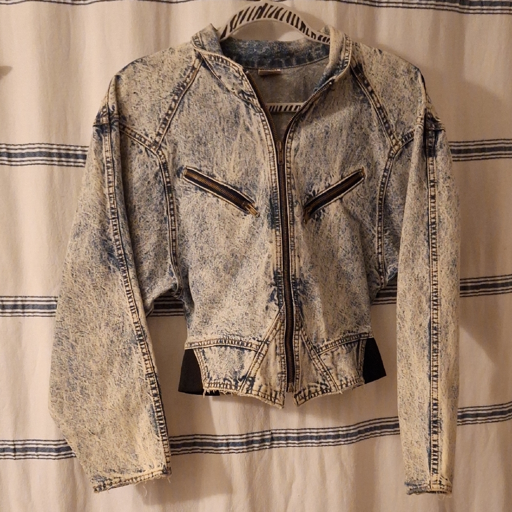 Santana Canada Distressed Blue Jean Jacket